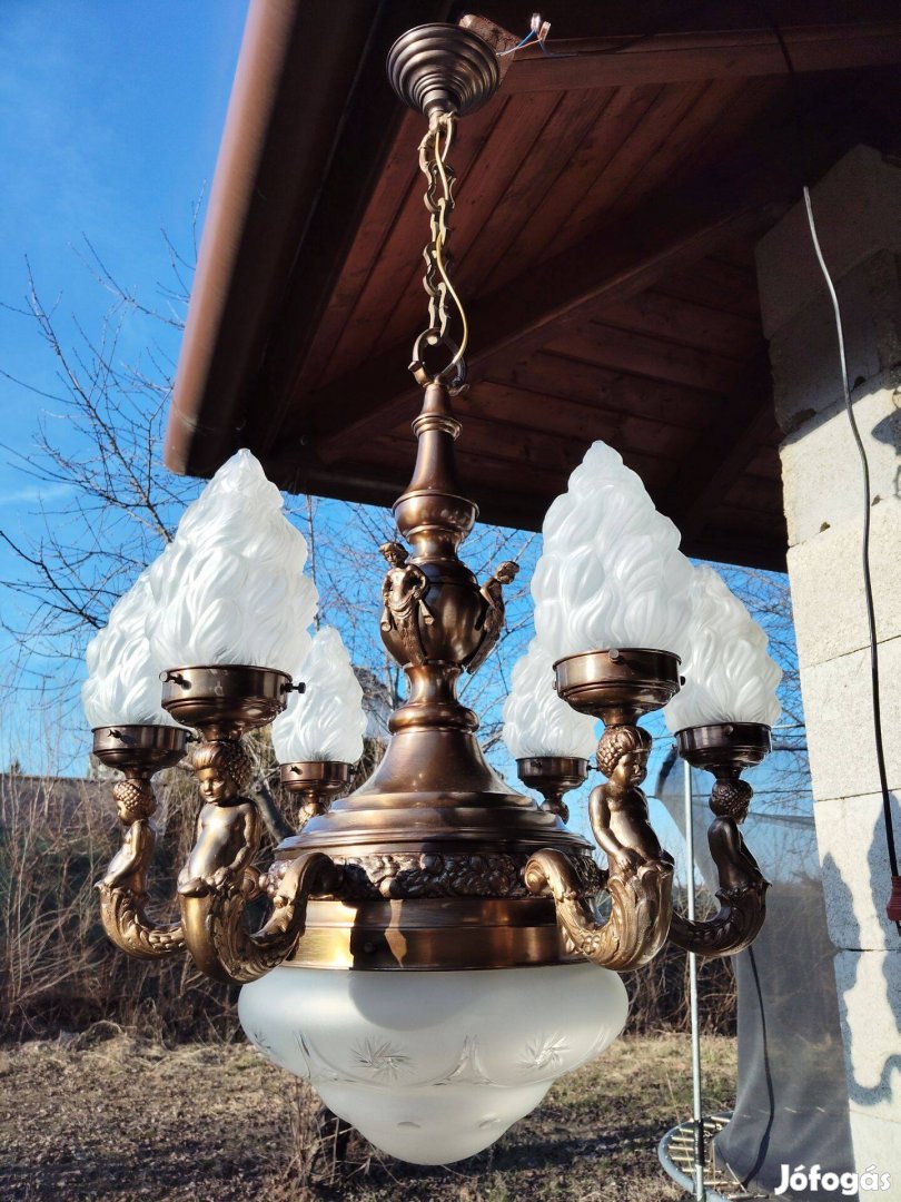 Empire felújított 6 karos csillár eladó