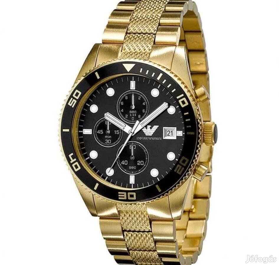 Emporio Armani AR5857 Gold Stainless Steel Mens Watch