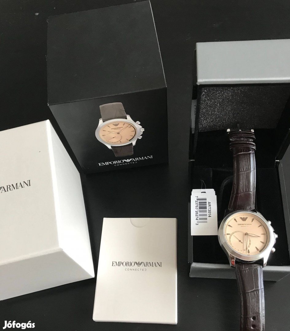 Emporio Armani férfi hibrid okosóra ART3014, új