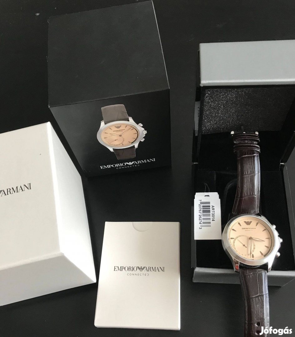 Emporio Armani férfi hibrid okosóra ART3014, új