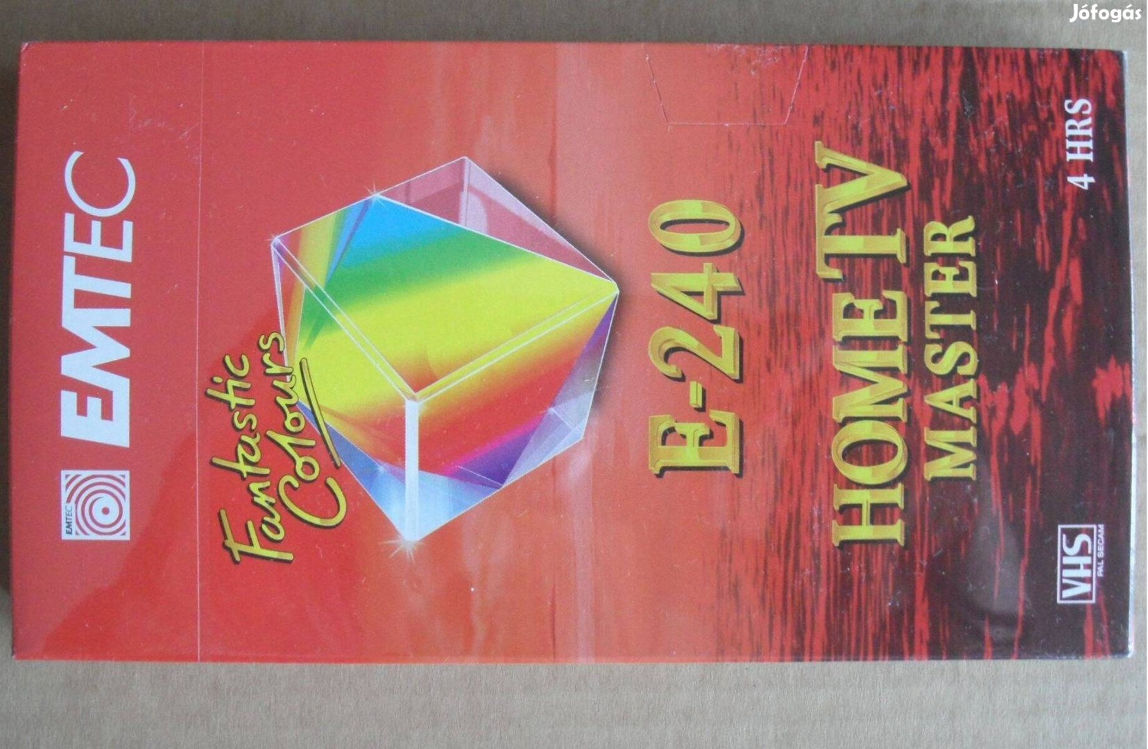 Emtec Home TV Master E-240 típusú bontatlan üres VHS kazetta