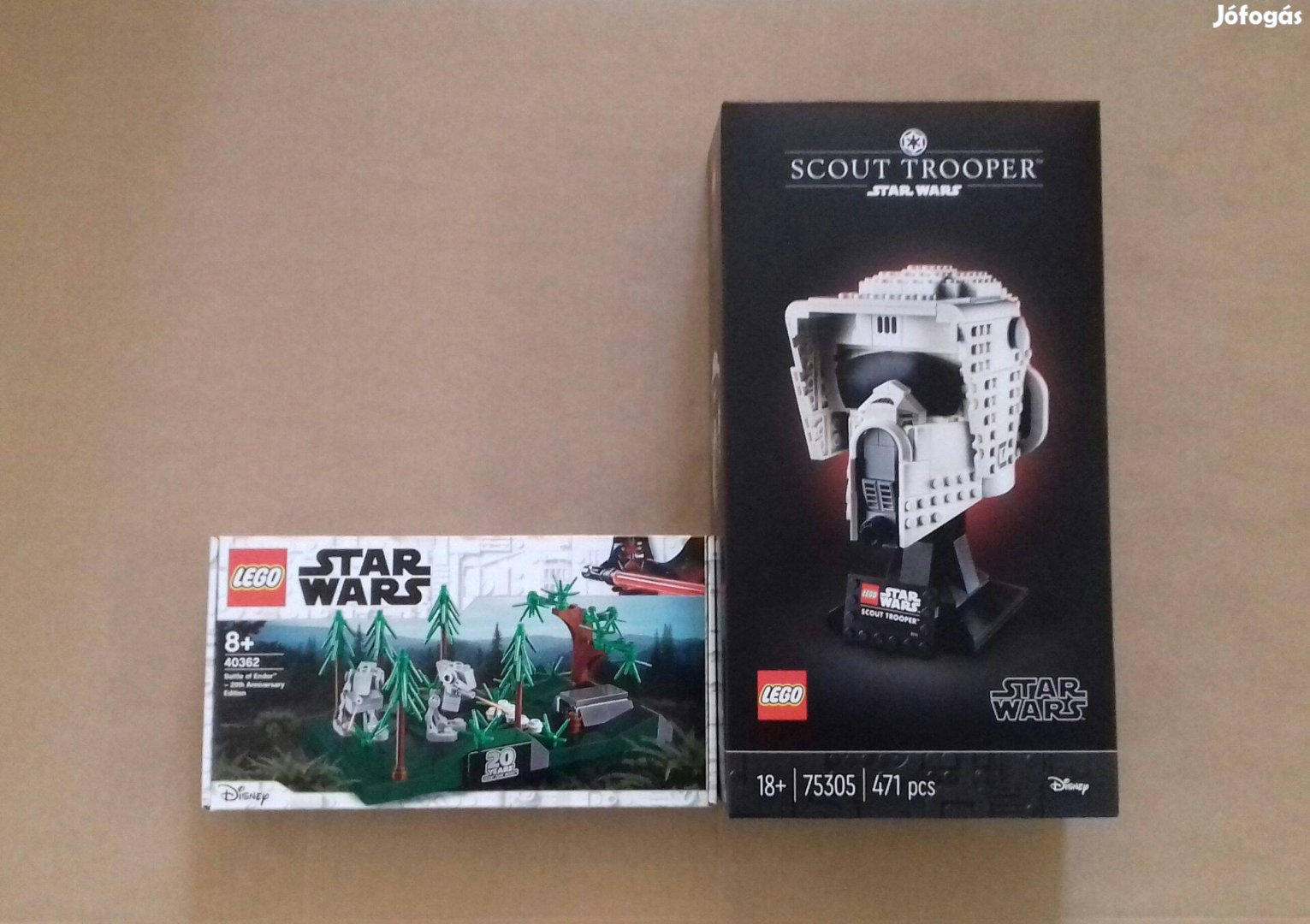 Endori csata bontatlan Star Wars LEGO 40362 + 75305 Scout Trooper után