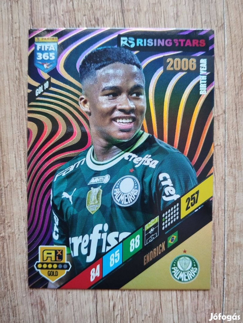 Endrick (Palmeiras) FIFA 365 2024 GOLD Rising Star focis kártya