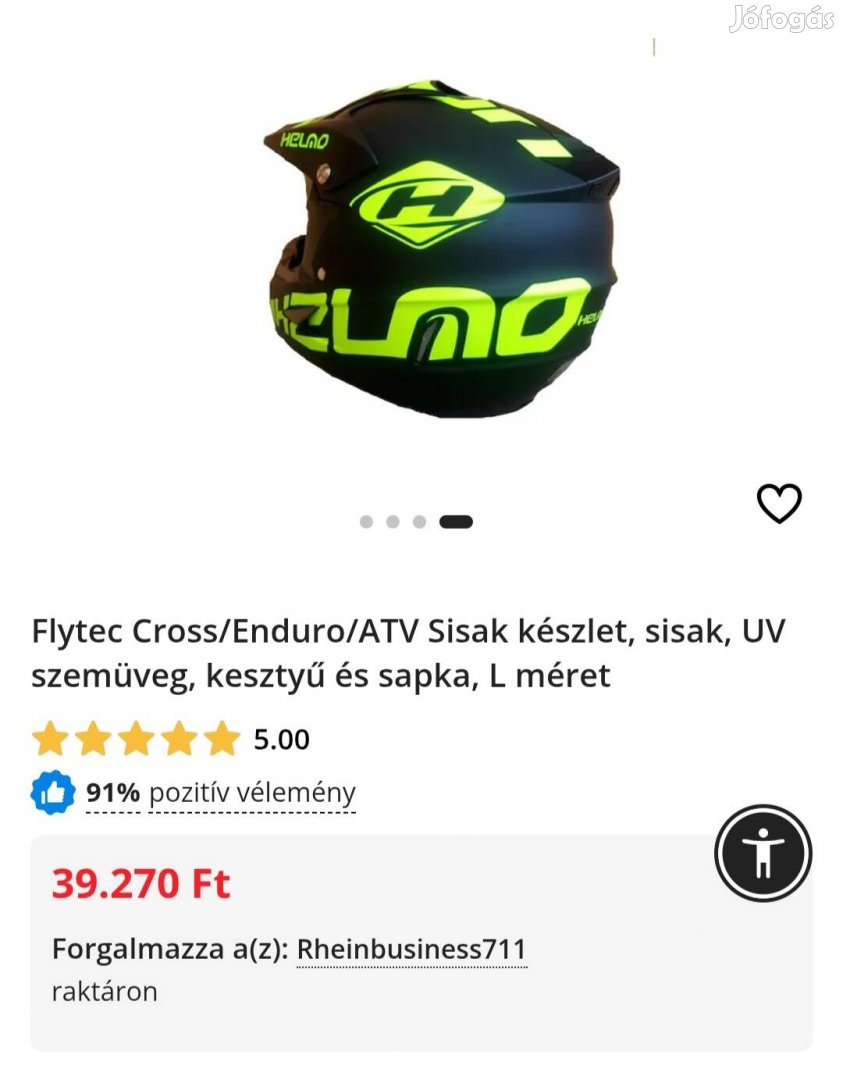 Enduro/cross M-es sisak 