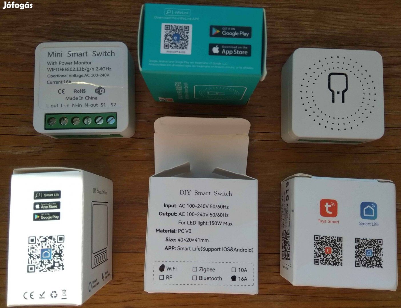 Energiamérő fogyasztás Okos kapcsoló smart wifi Tuya Smart life mini