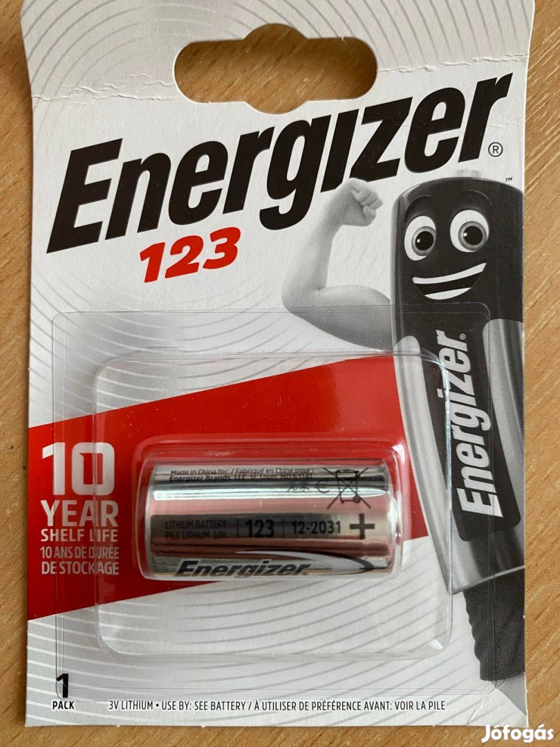 Energizer CR123 Lítium Fotó Elem / 3V / 1500 mAh