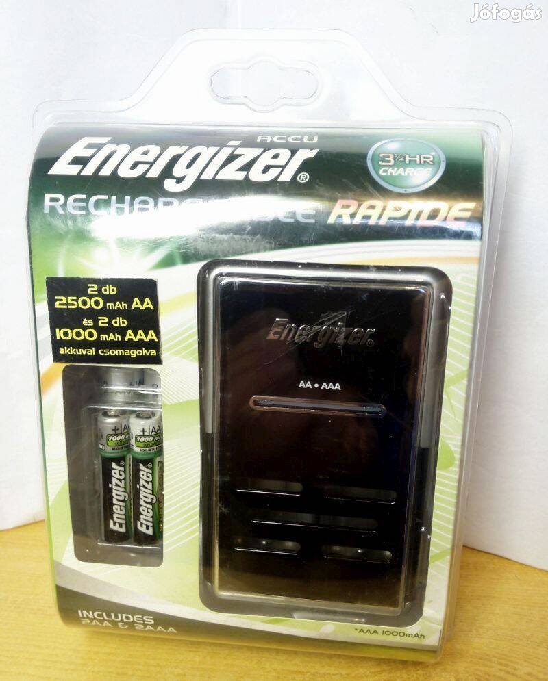 Energizer Rechargeable Rapide, + 2db 2500mAh + 2db 1000mAh akkumulátor