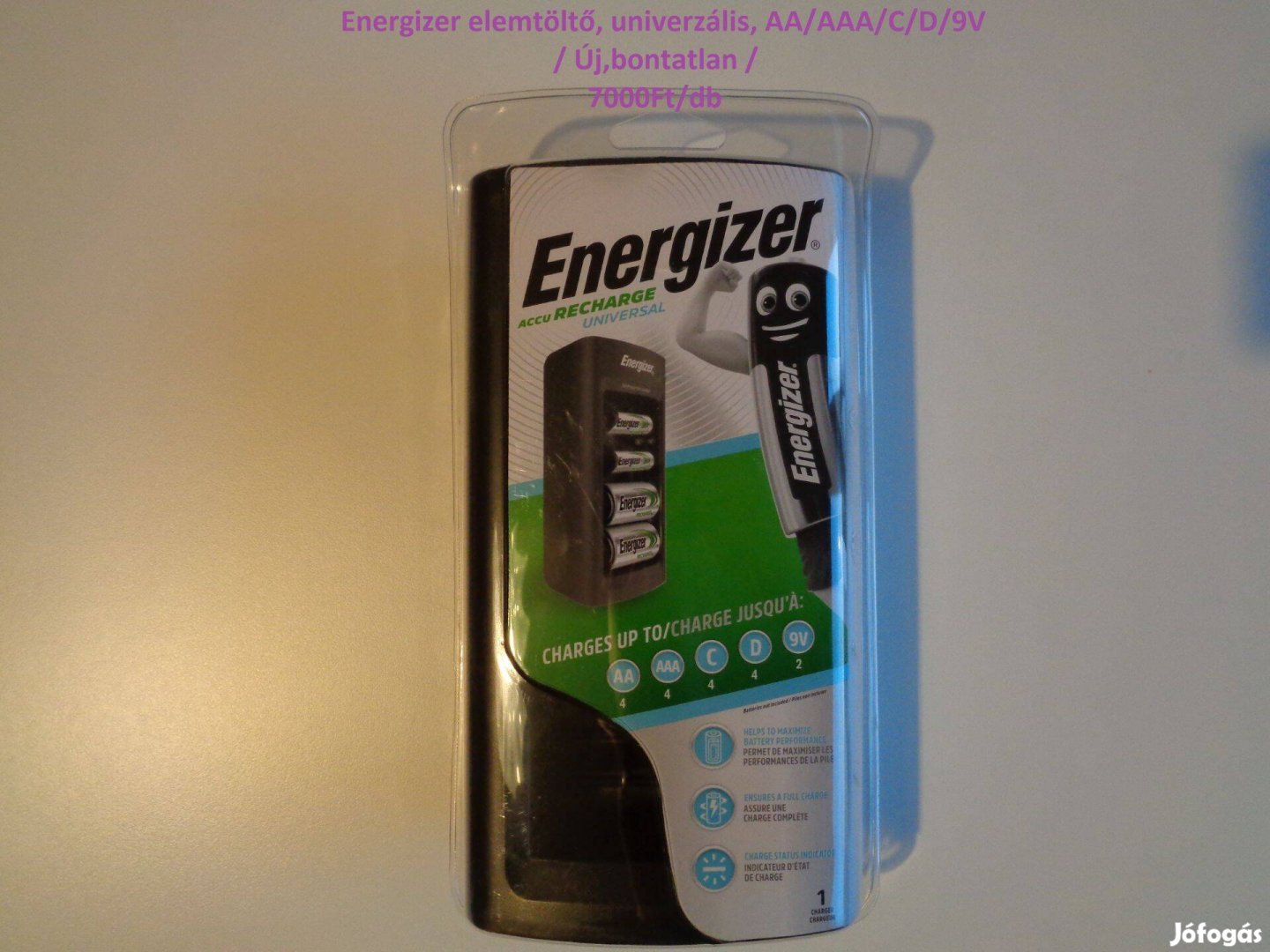 Energizer elemtöltő,univerzális ( AA/AAA/C/D/9V )