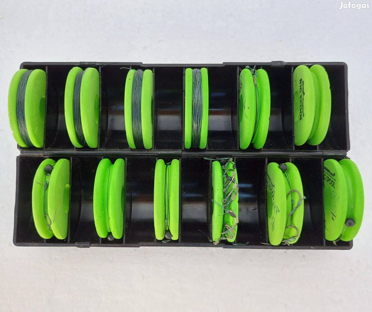 Energoteam Feeder Előketartó 12 csévés 4,5 cm, horgokkal