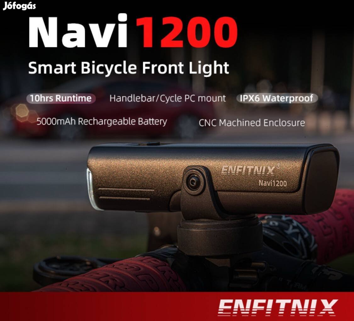 Enfitnix Navi 1200 okos kerékpár lámpa