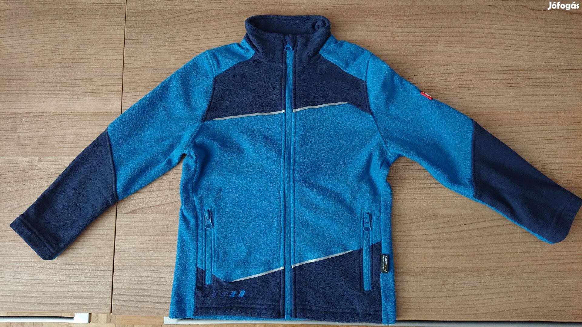 Engelbert Strauss 110-116-os fiú, kék-türkiz, fleece kabát