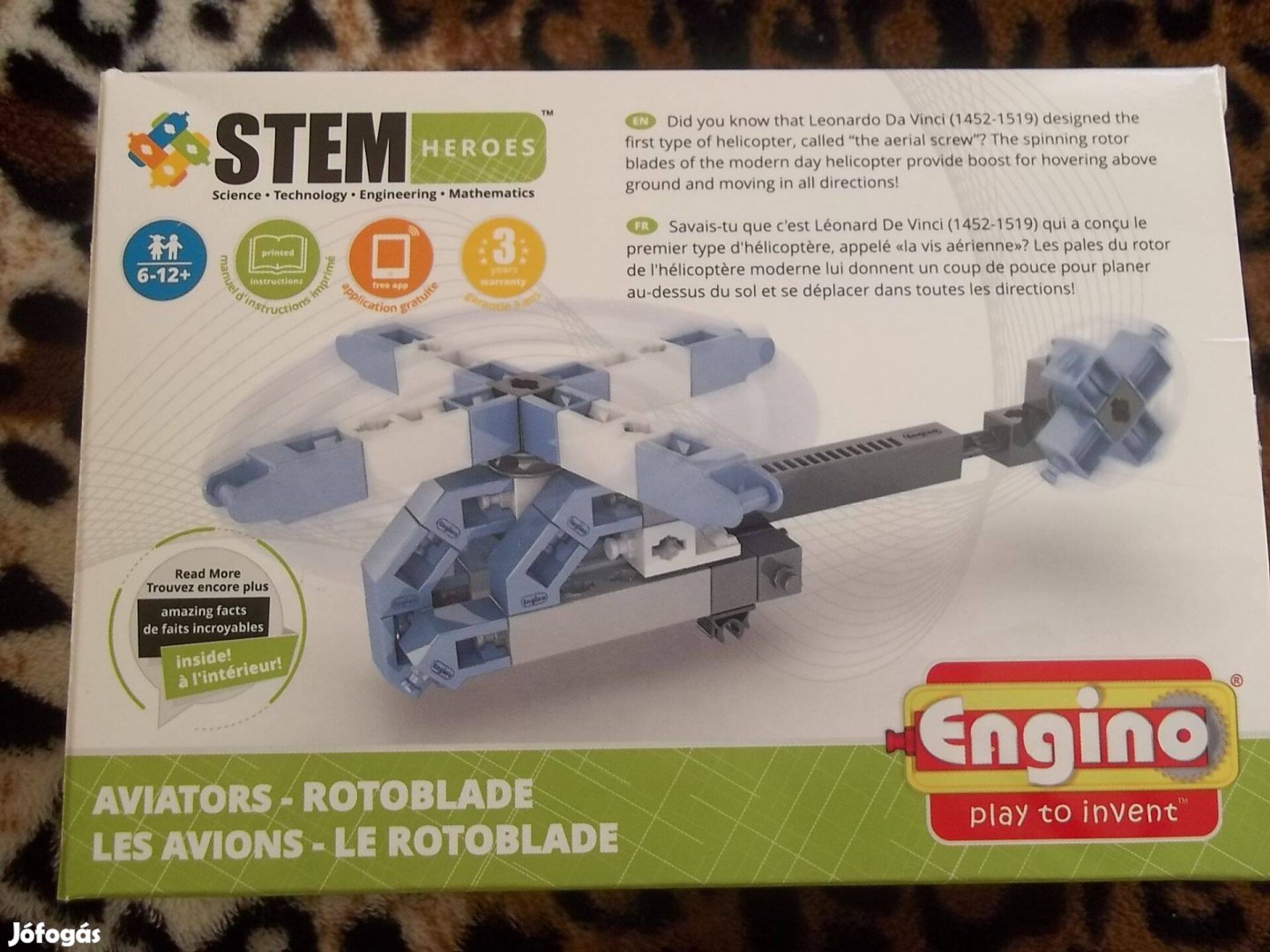 Engino Stem Heroes Repülés Rotoblade helikopter építőjáték