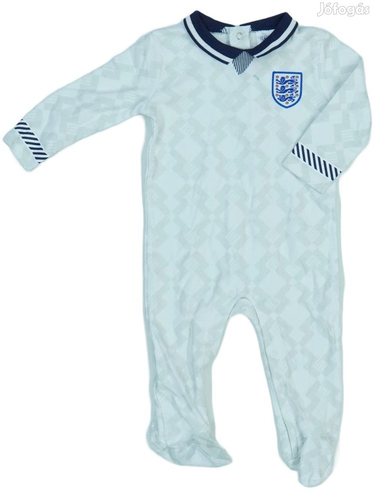 England Új (címkés) Fiú Hosszú ujjú rugdalózó (Méret: 74)