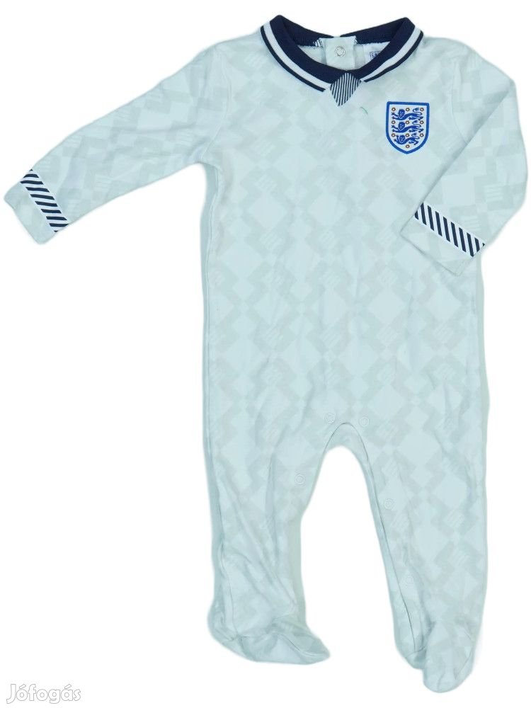 England Új (címkés) Fiú Hosszú ujjú rugdalózó (Méret: 74)