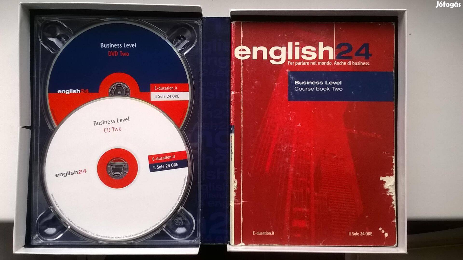 English 24 Businnes Level One & Two CD & DVD + könyv