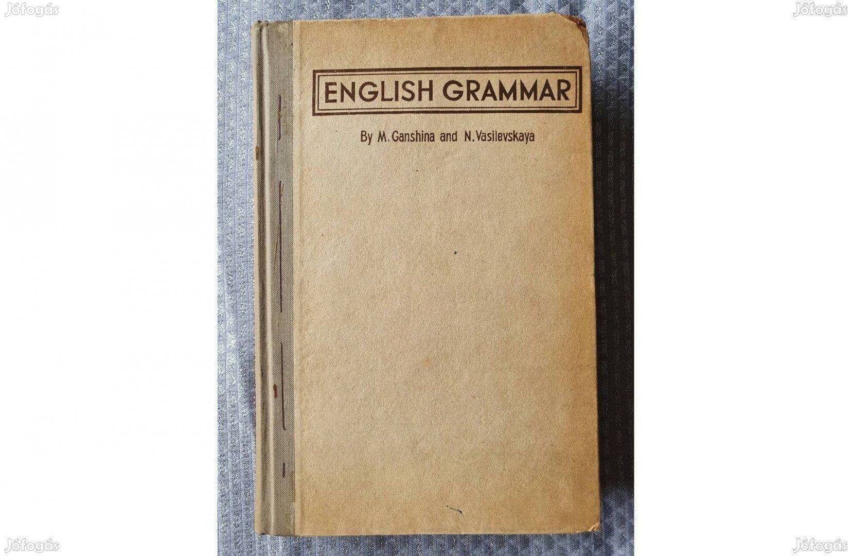 English Grammar eredeti számlával 1958