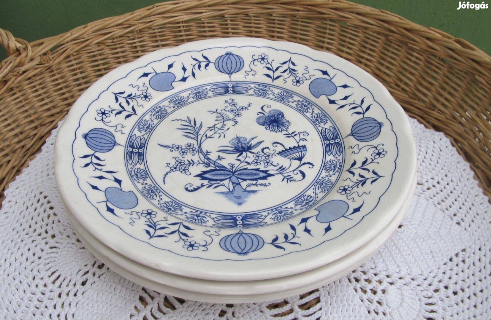 English Ironstone Tableware hagyma mintás fajansz tányér