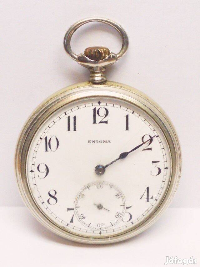 Enigma Brevets Svájci zsebóra alpakka tokos hibás állapotban