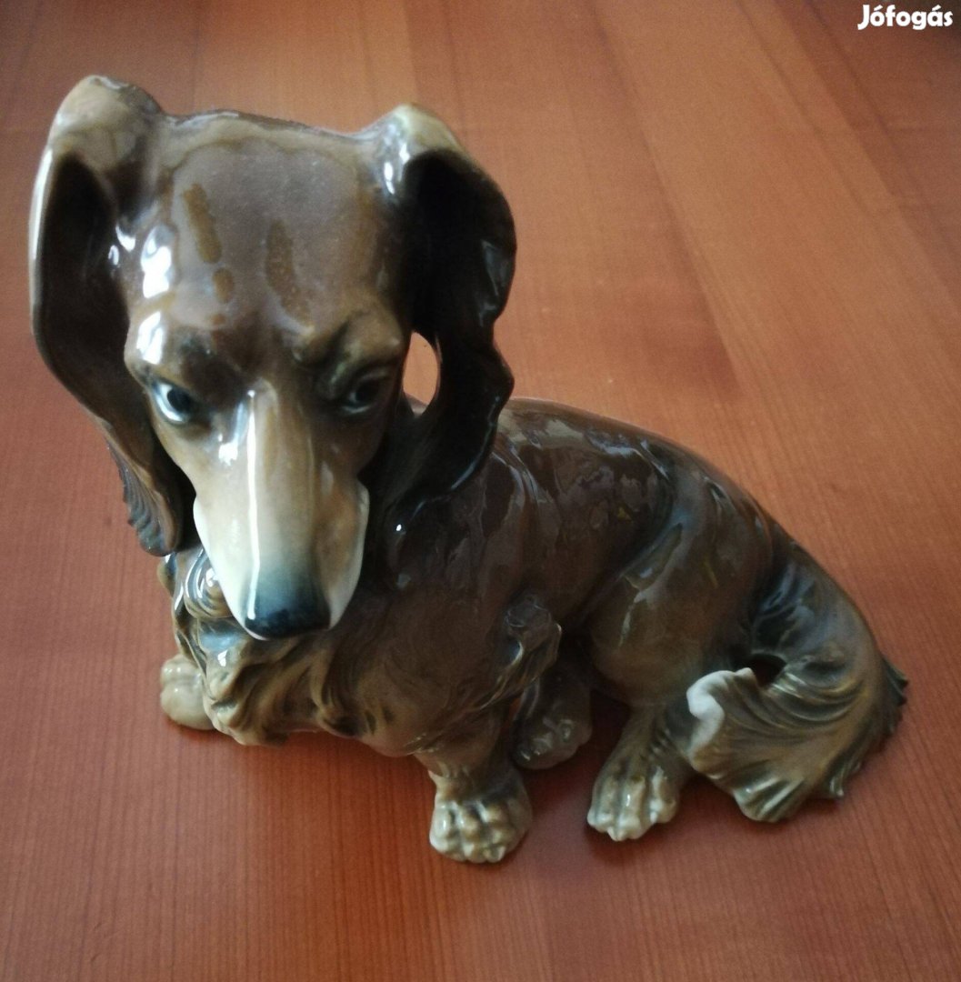 Ens német porcelán Tacskó Ritka!