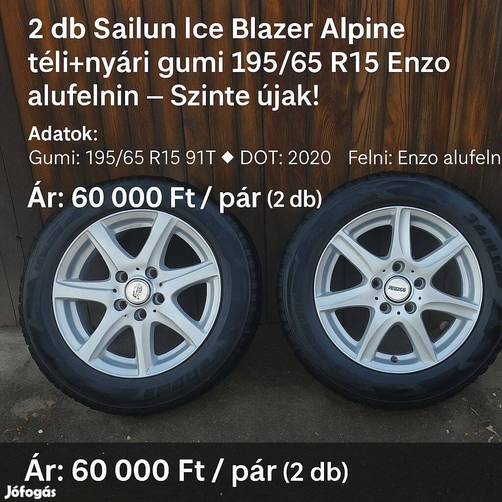 Enzo alufelni téli-nyári gumival 2 db, 60 000 Ft!