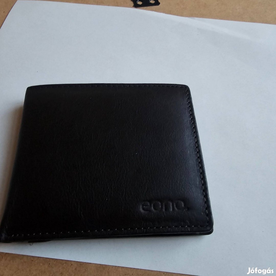 Eono férfi pénztárca teljesen új doboz nélkül bör 11x9, 5x2cm szemé