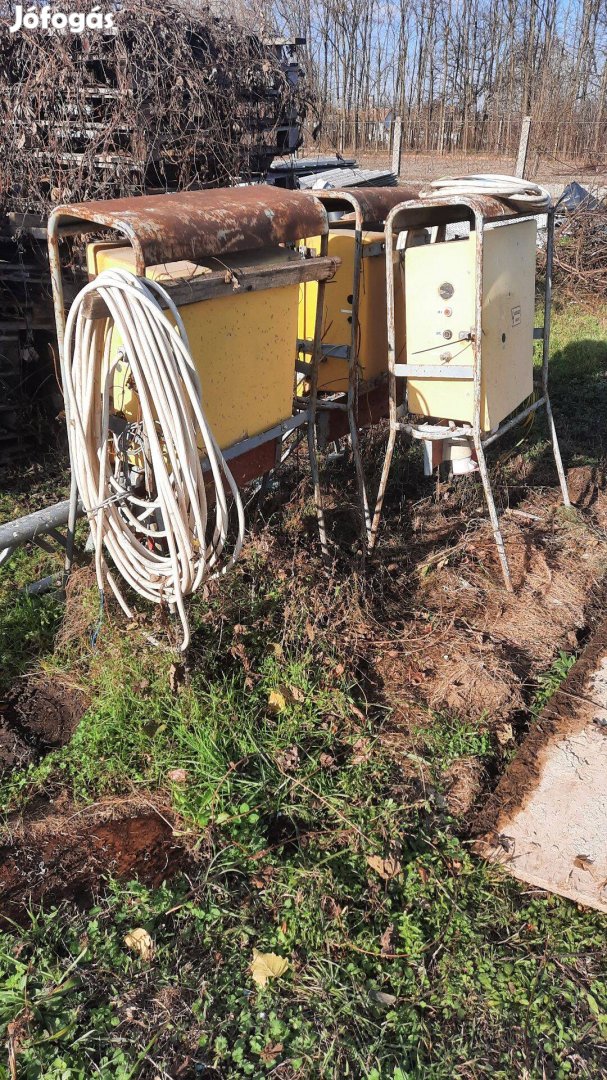 Építési elektromos felvonulási szekrény Kalocsa tip.