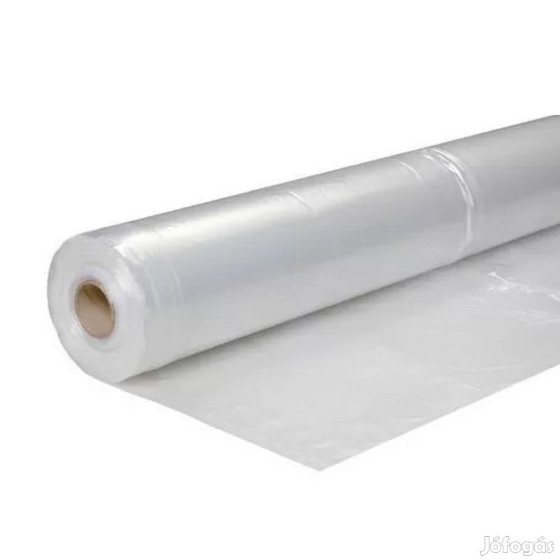 Építési takarófólia átlátszó 0,09mm, 100m2/tekercs