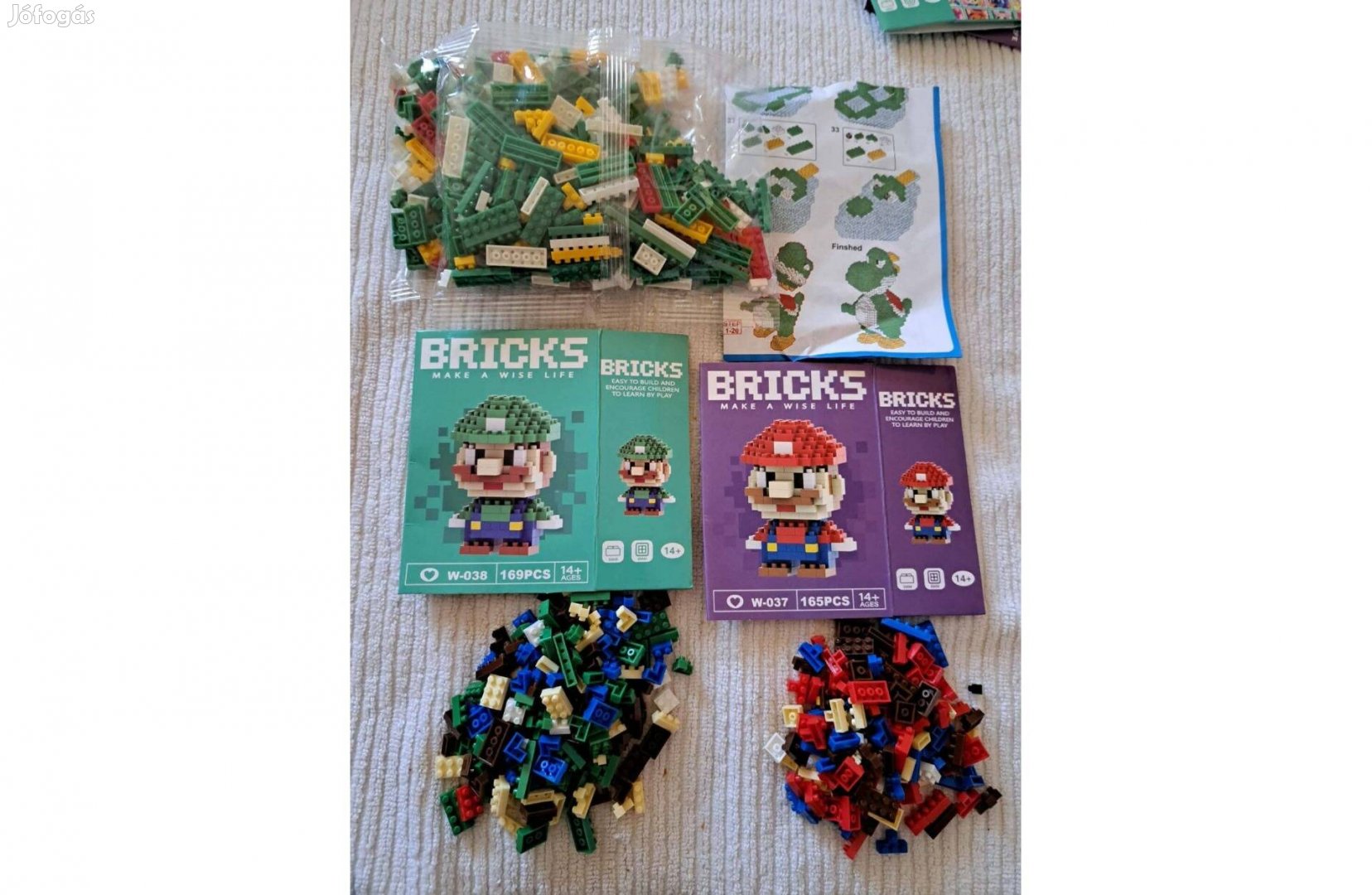 Építhető mini figurák 3 darabos csomagSuper Mario