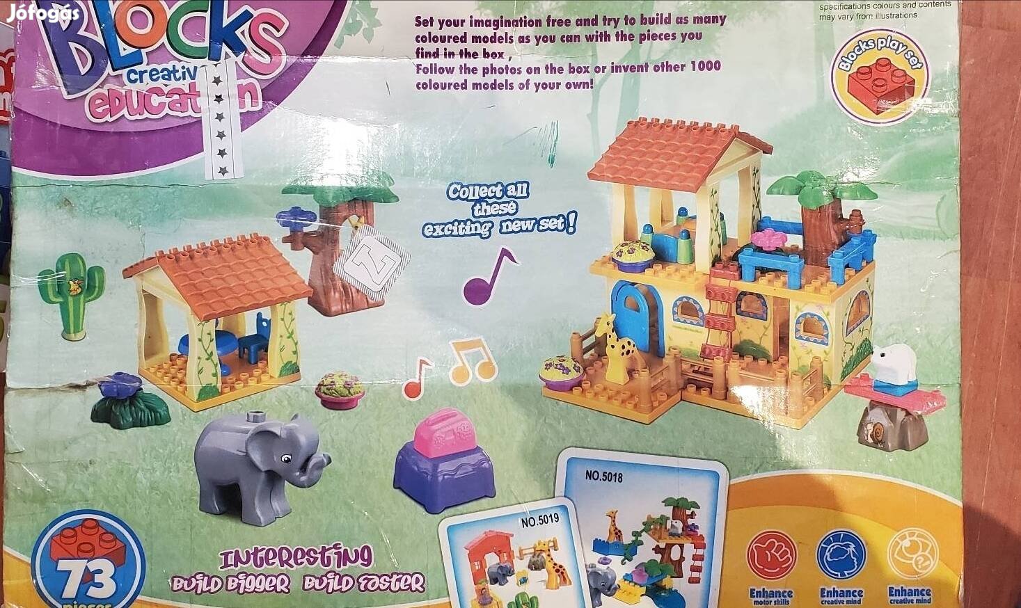 Építő játék 73 db -os