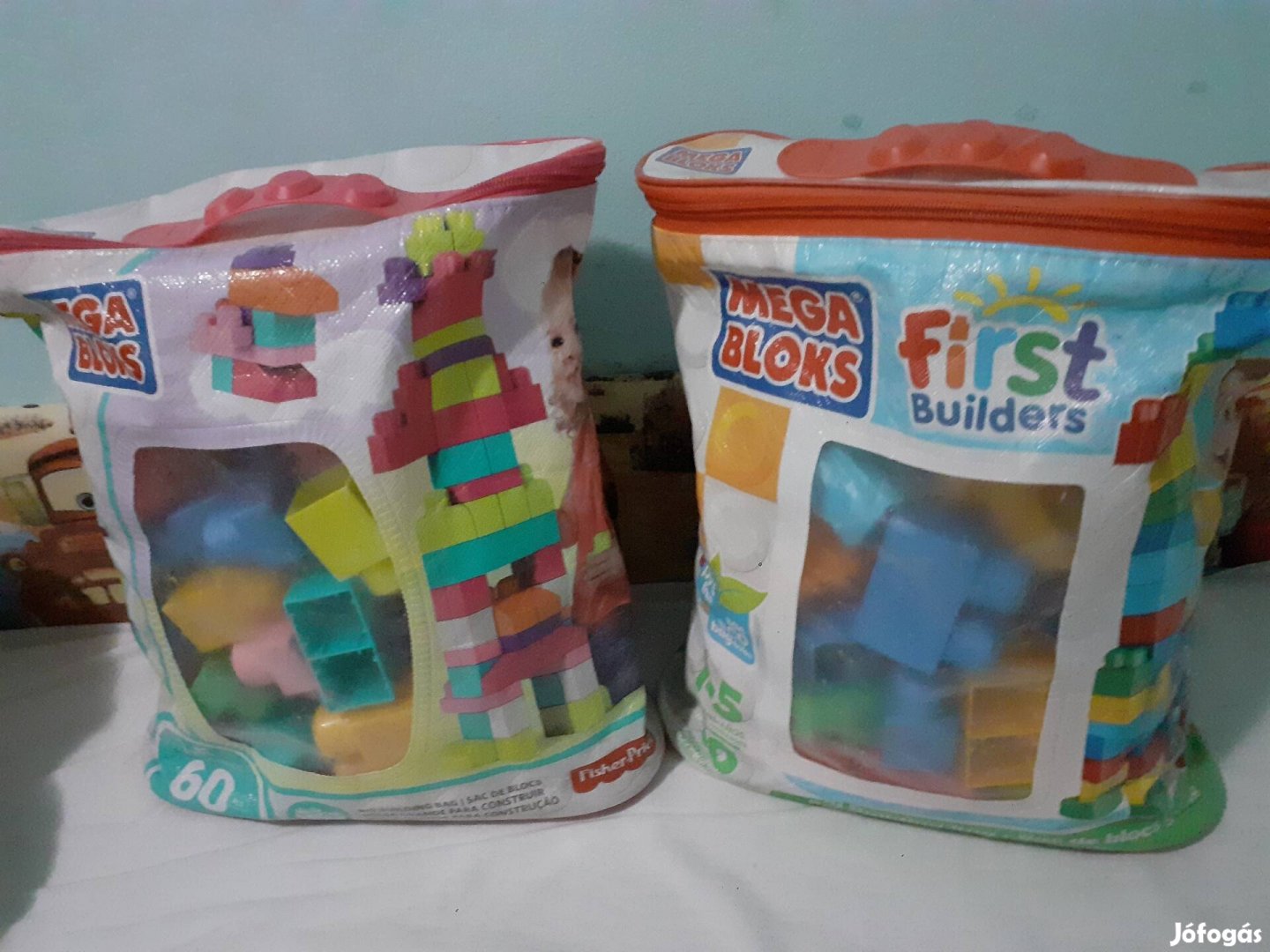 Építő kocka fisher price,  2 csomag 