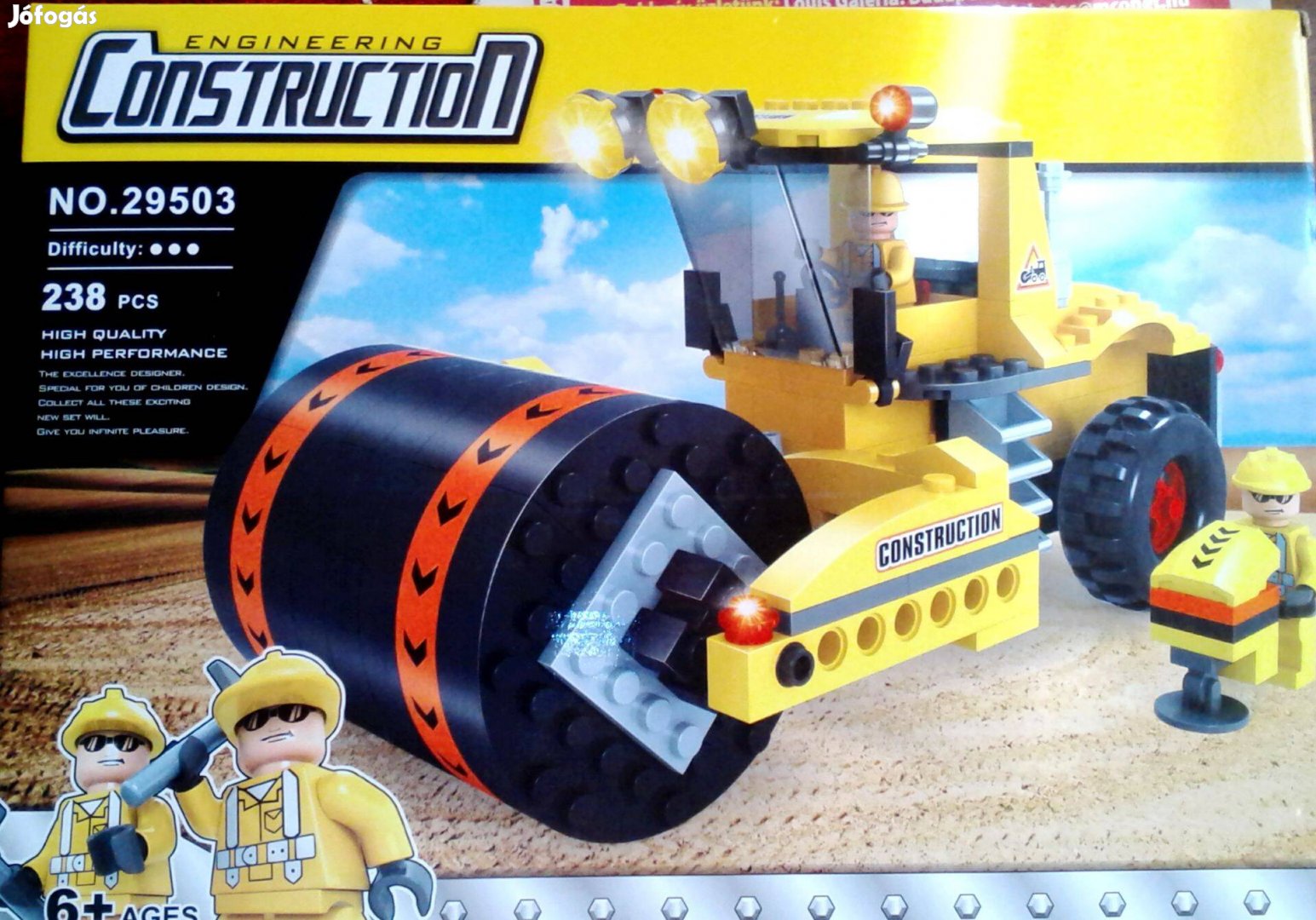 Építőgép Construction XXL 238 elemes építő játék új