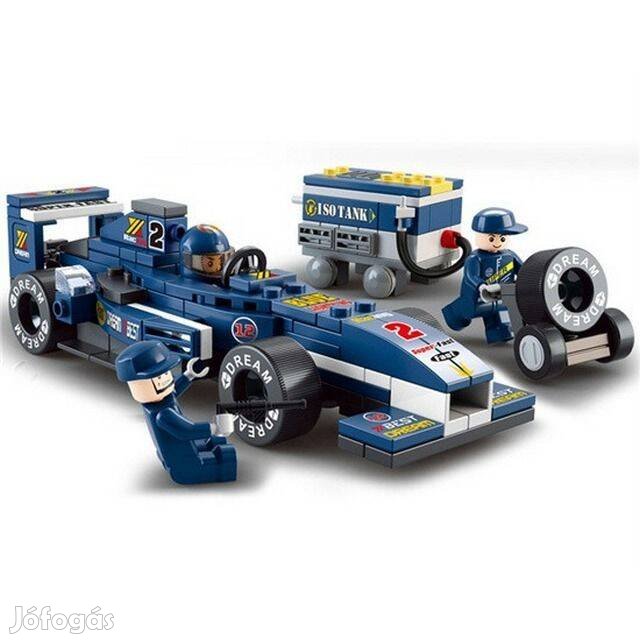 Építőjáték -B0351- Forma-1 Autó F1 : Boxutca 1:32 _