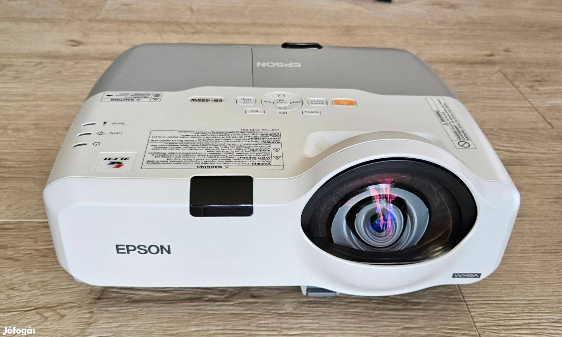 Epson EB-435W Short-Throw (rövíd vetítési távú) projektor eladó