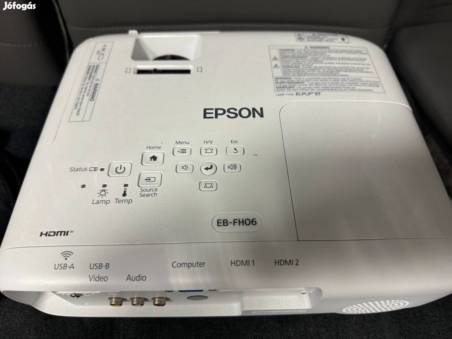 Epson EB-FH06 projektor, alig használt! Szállítás egyeztetés után!