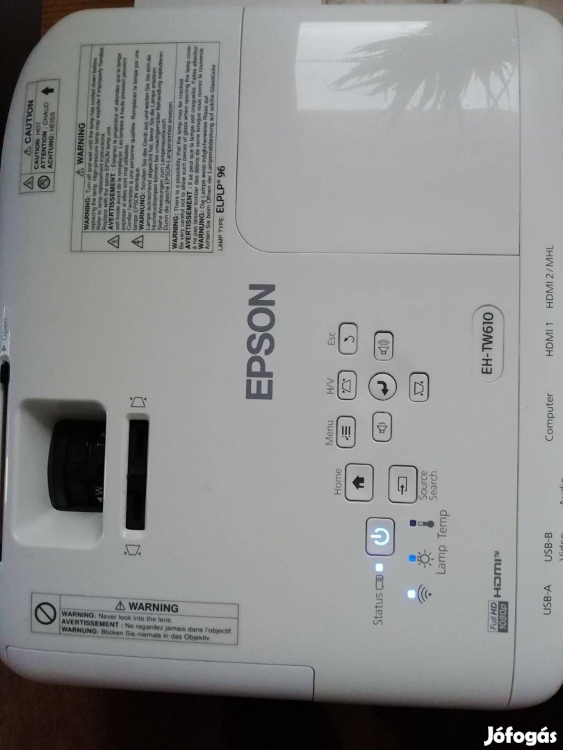 Epson EH-TW610 500 lámpaórával, Szállítás egyeztetés után!