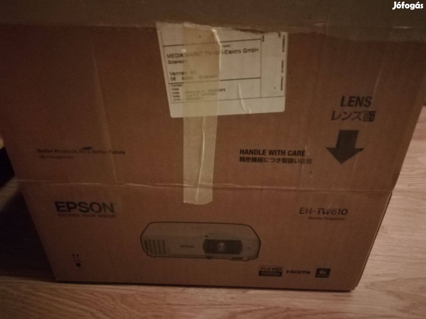 Epson EH-TW610 580 óra Full HD projektor! Foxpost egyeztetés után!