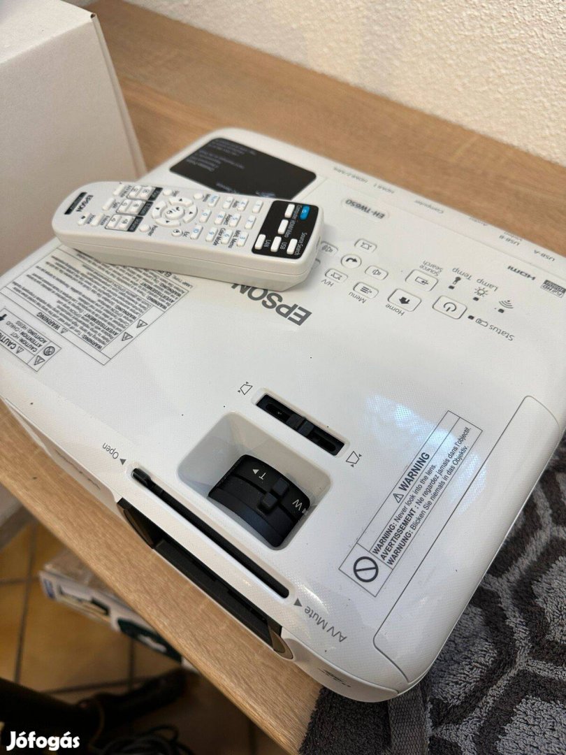 Epson EH-TW650 Full HD projektor, KB 40 óra, Foxpost egyeztés után!