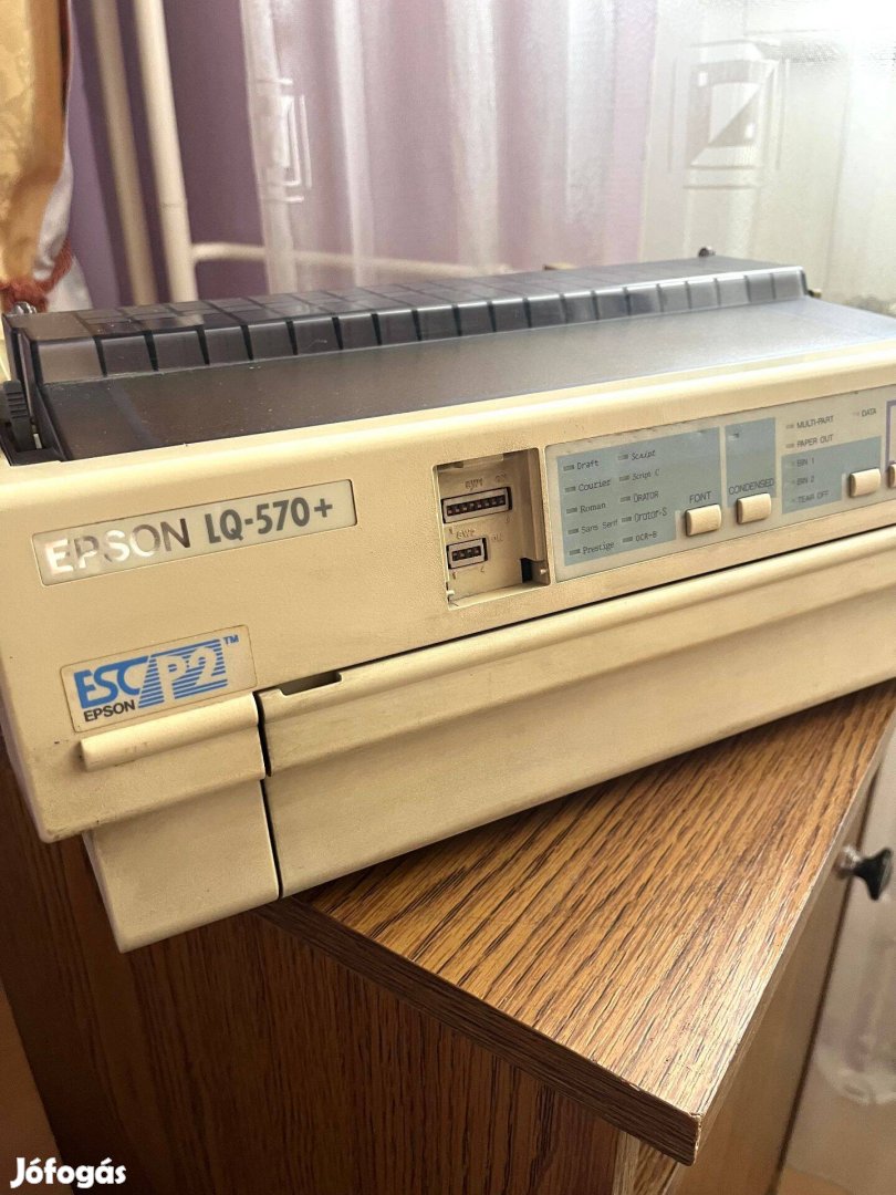 Epson LQ-570+ nyomtató + papír, pótszalag, USB