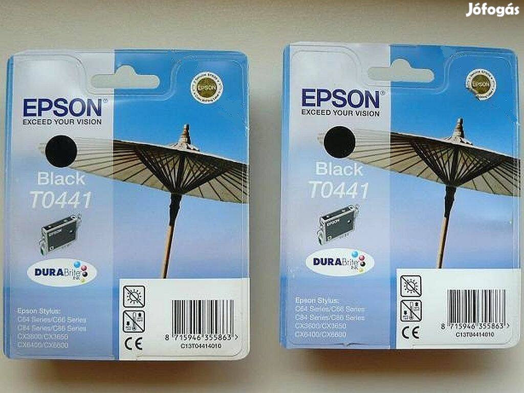 Epson T0441 eredeti fekete , T04414010 tintapatron = 5000-Ft