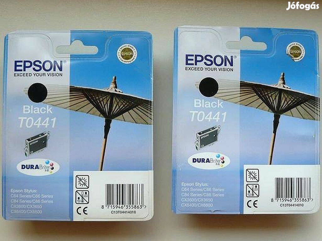 Epson T0441 fekete eredeti , epson T04414010 ; epson 441 = 3.500-Ft