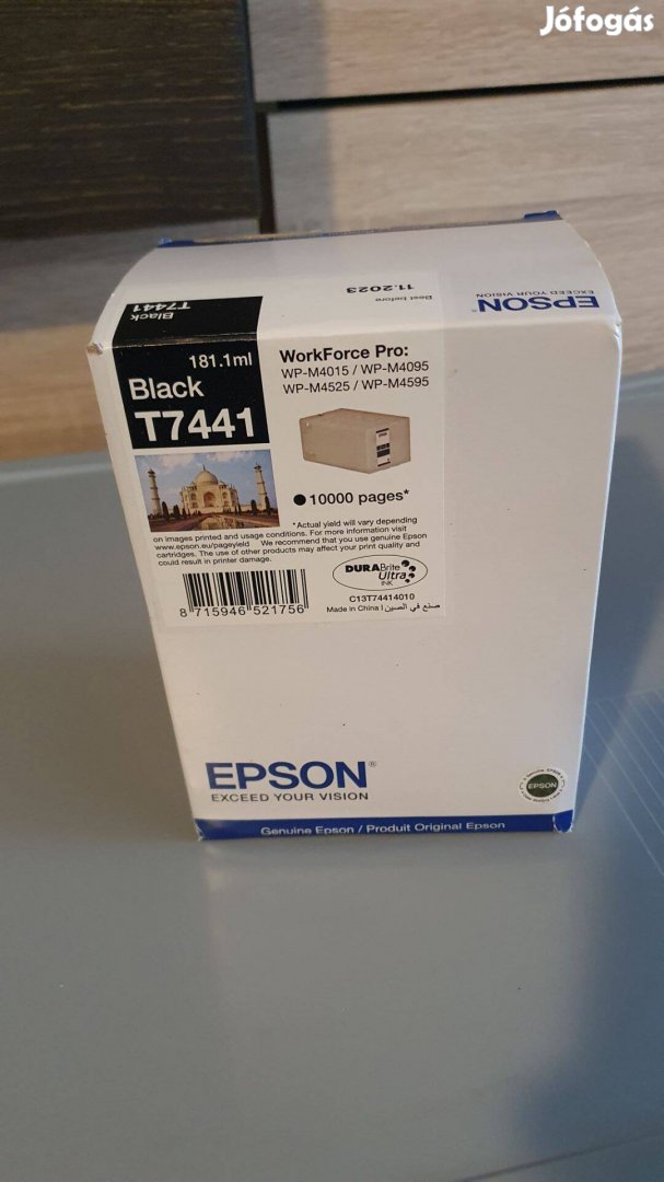 Epson T7441 tintapatron, Lejárt Szavatosságú