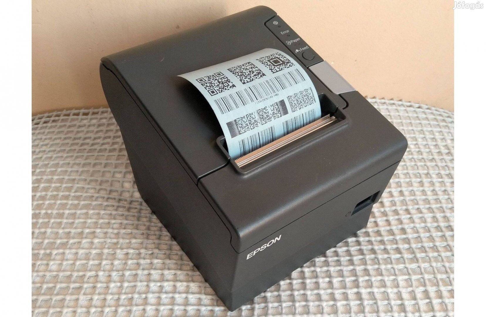 Epson TM-T88V ipari vonalkód recept blokk cimke és etikett nyomtató