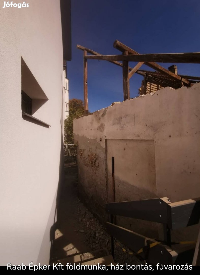 Épület bontás, földmunkálatok, fuvarozás Győr és környékén.