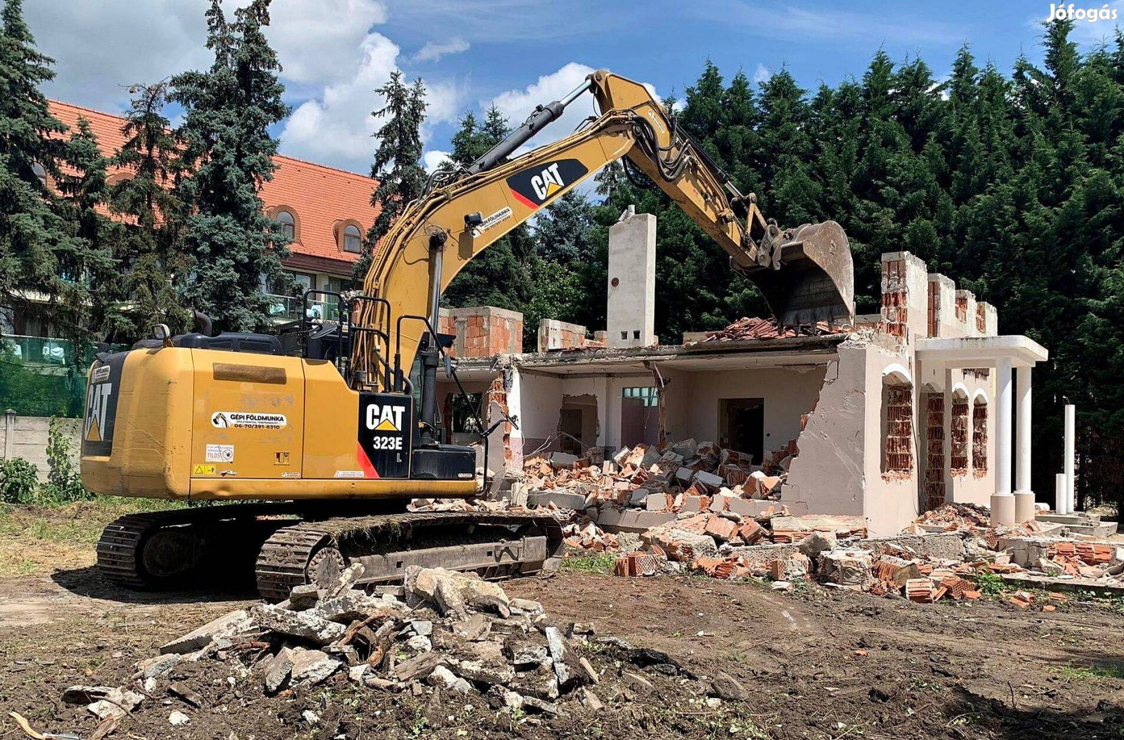 Épület bontás, gépi földmunka, ingyenes felmérés!