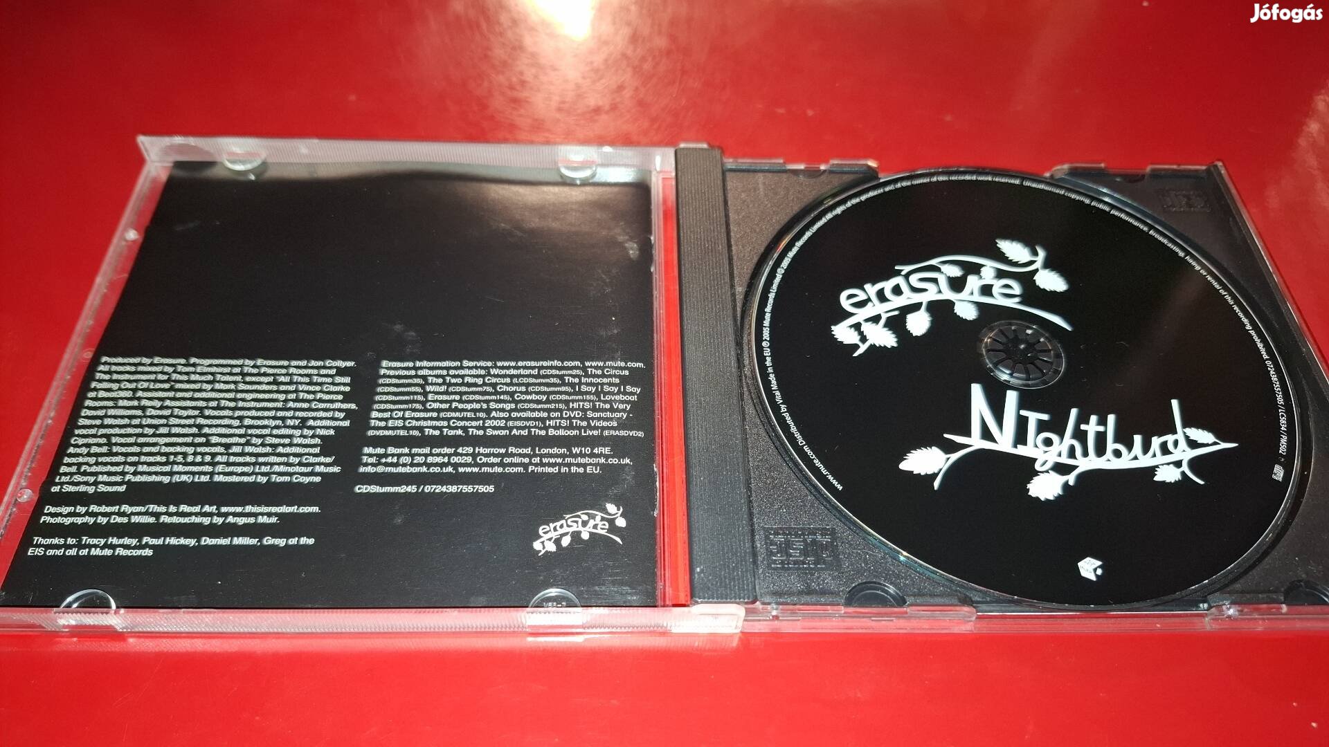 Erasure Nightbird Cd 2005