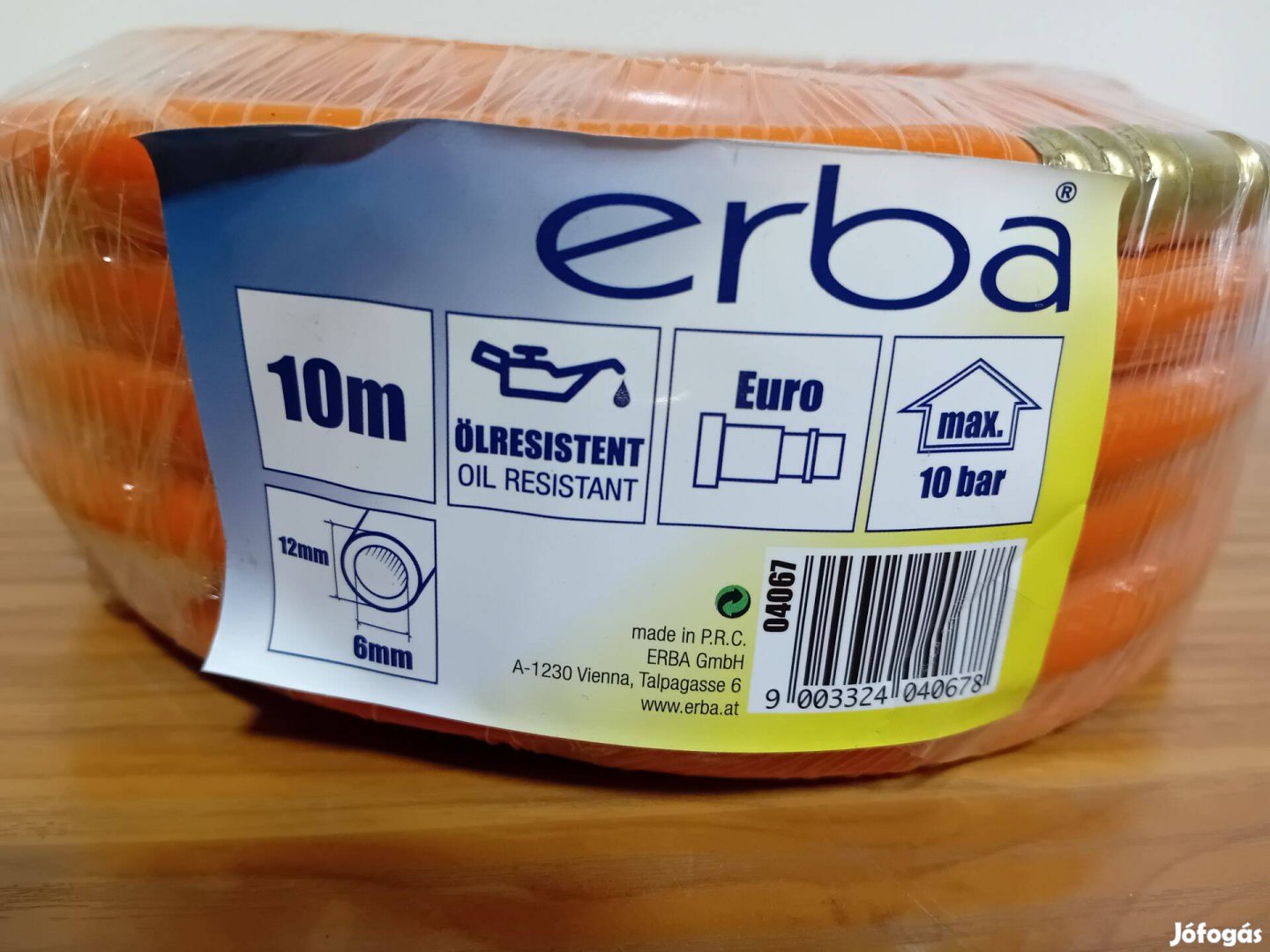 Erba levegőtömlő légtömlő levegő cső 10m 6mm olajálló 04067