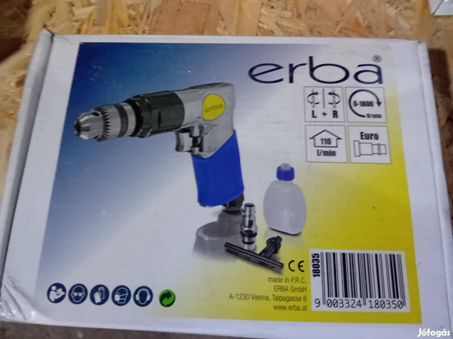 Erba pneumatikus fúrógép, 10 mm ER-18035