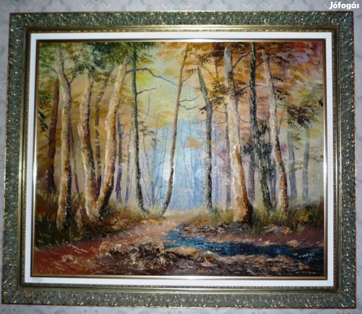Erdőrészlet festmény