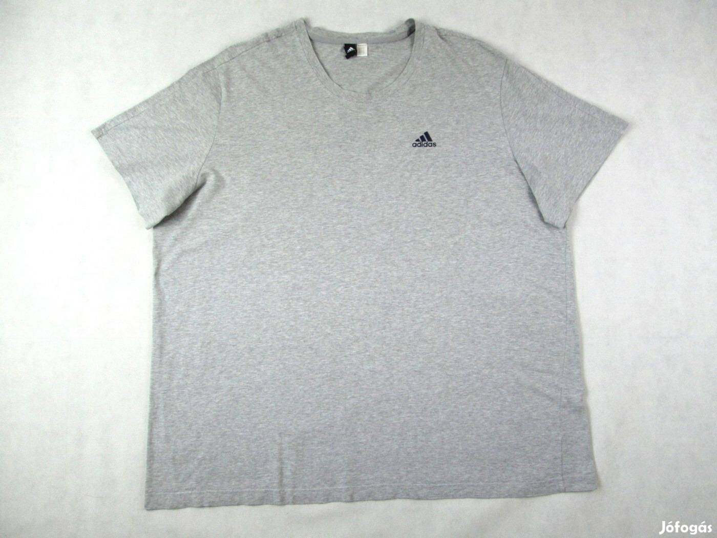 Eredeti Adidas 3XL Rövid Ujjú Férfi Szürke Póló