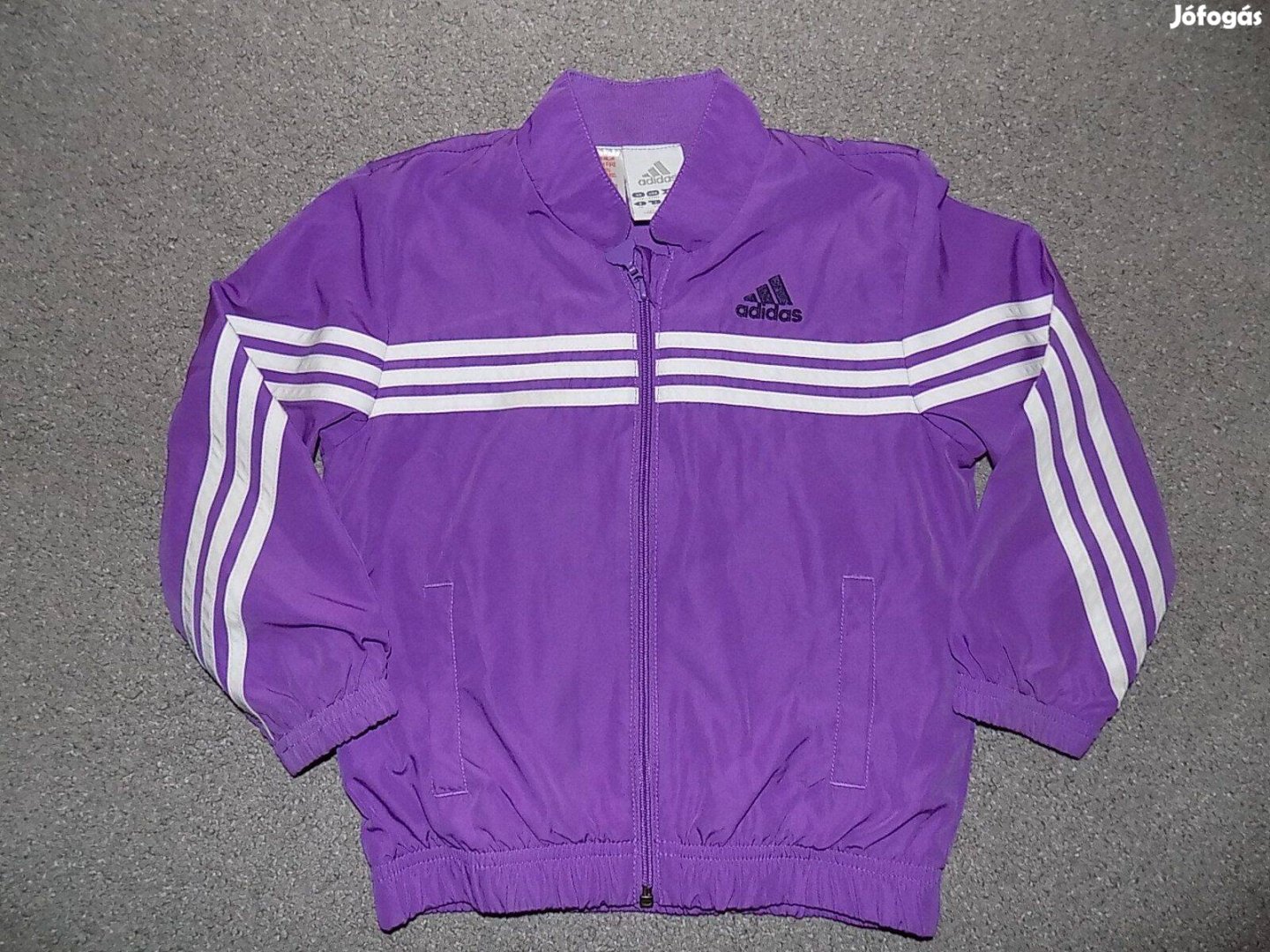 Eredeti Adidas cipzáros lila felső 3 évesre